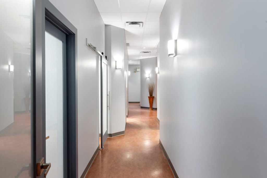 Hallway at St. Albert denture clinic