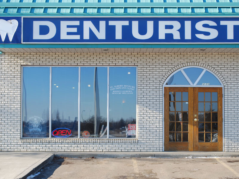 Exterior view of denture clinic in St. Albert